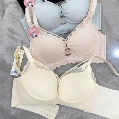 实体专柜8529新款中厚AB杯无钢圈小胸聚拢收副乳性感文胸内衣女