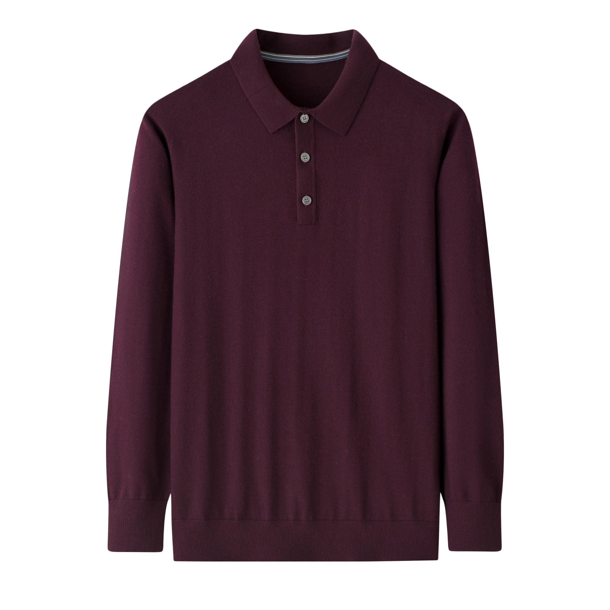 鄂尔多斯市100%纯羊绒衫精纺男士翻领针织衫套衫休闲毛衣工厂直发