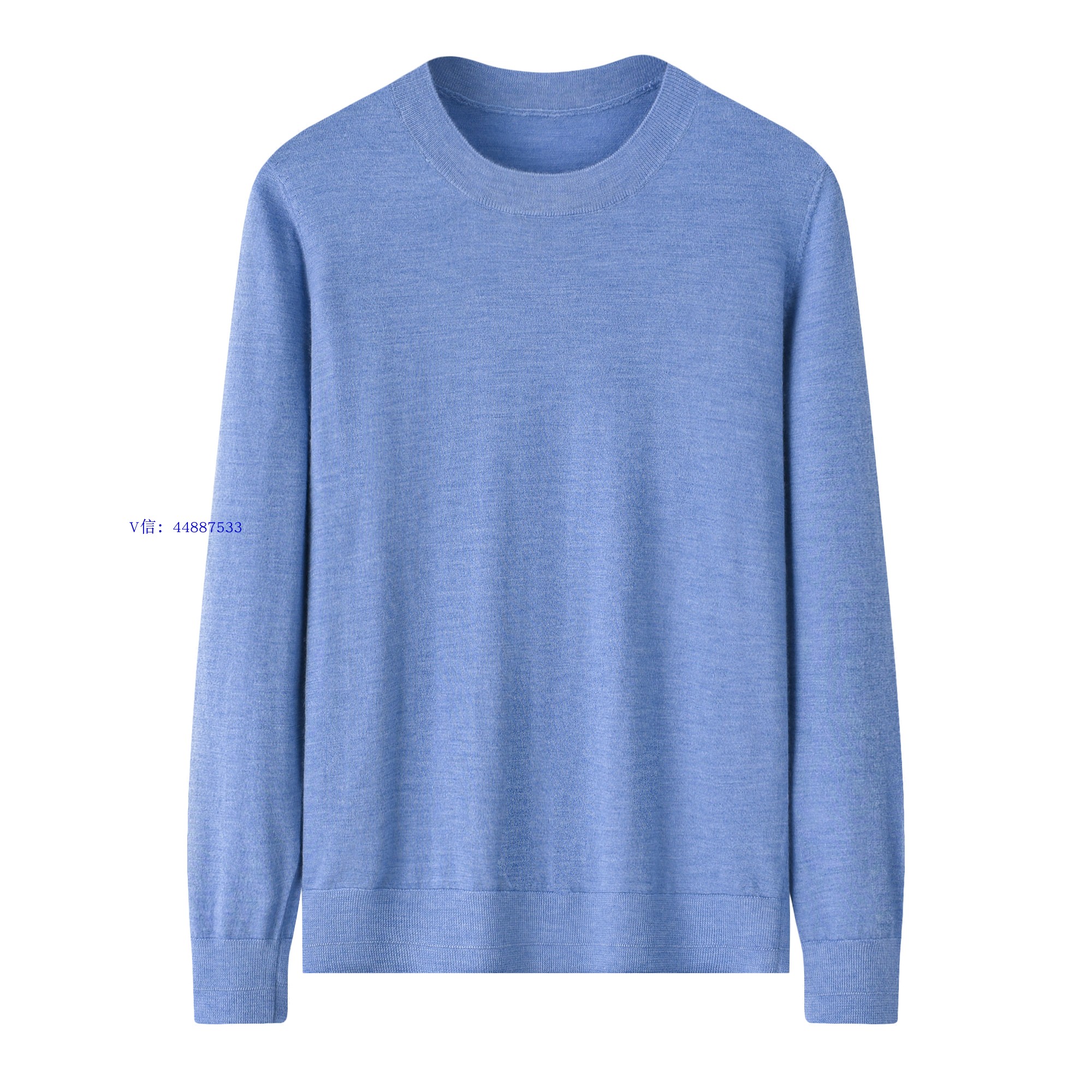 鄂尔多斯市基础款68支精纺纯山羊绒女士圆领套头衫可打底可外穿