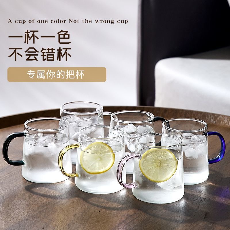 高硼硅把手玻璃杯防烫可微波炉