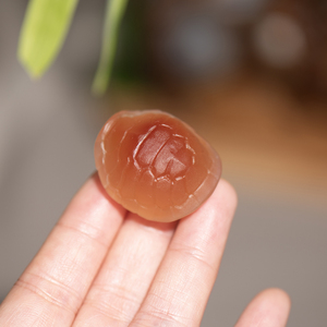 天然红玛瑙龟甲立体雕刻吊坠
