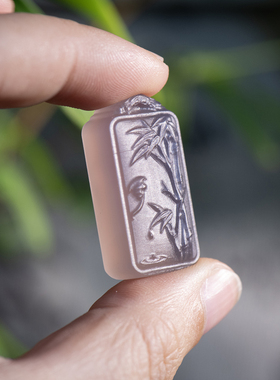 天然紫罗兰玛瑙节节高升吊坠