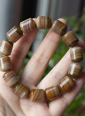 天然红黑玛瑙手链天地阴阳老型直切一线药师珠天眼天珠闺蜜民族风