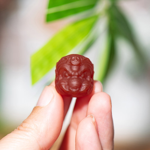 天然玛瑙象神佛珠手链挂饰配件