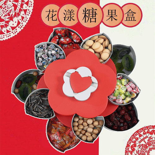 2026新款旋转果盘家用客厅糖果盒