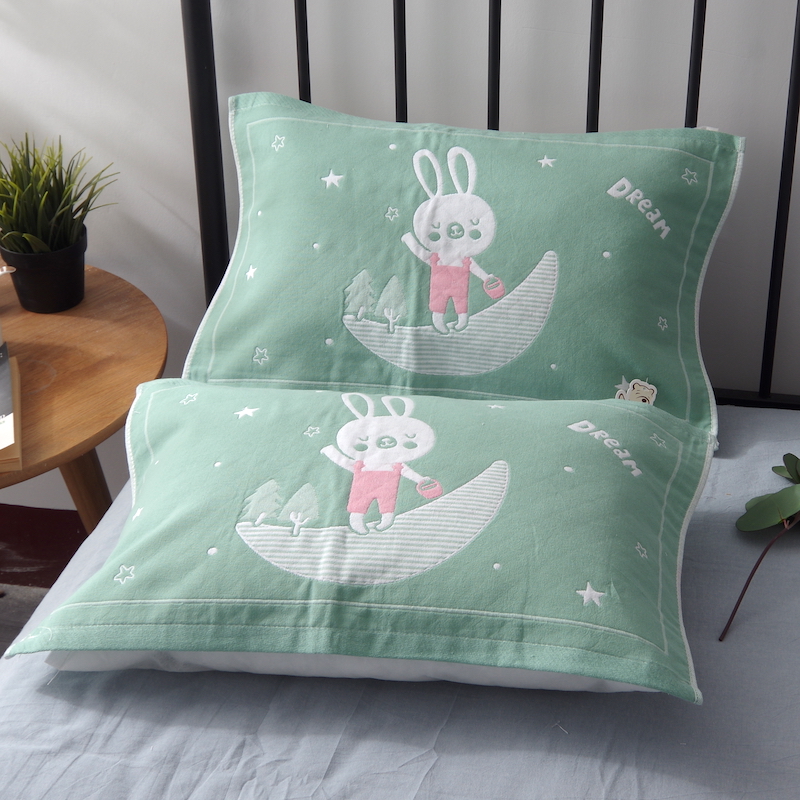 儿童枕巾全棉纱布棉卡通