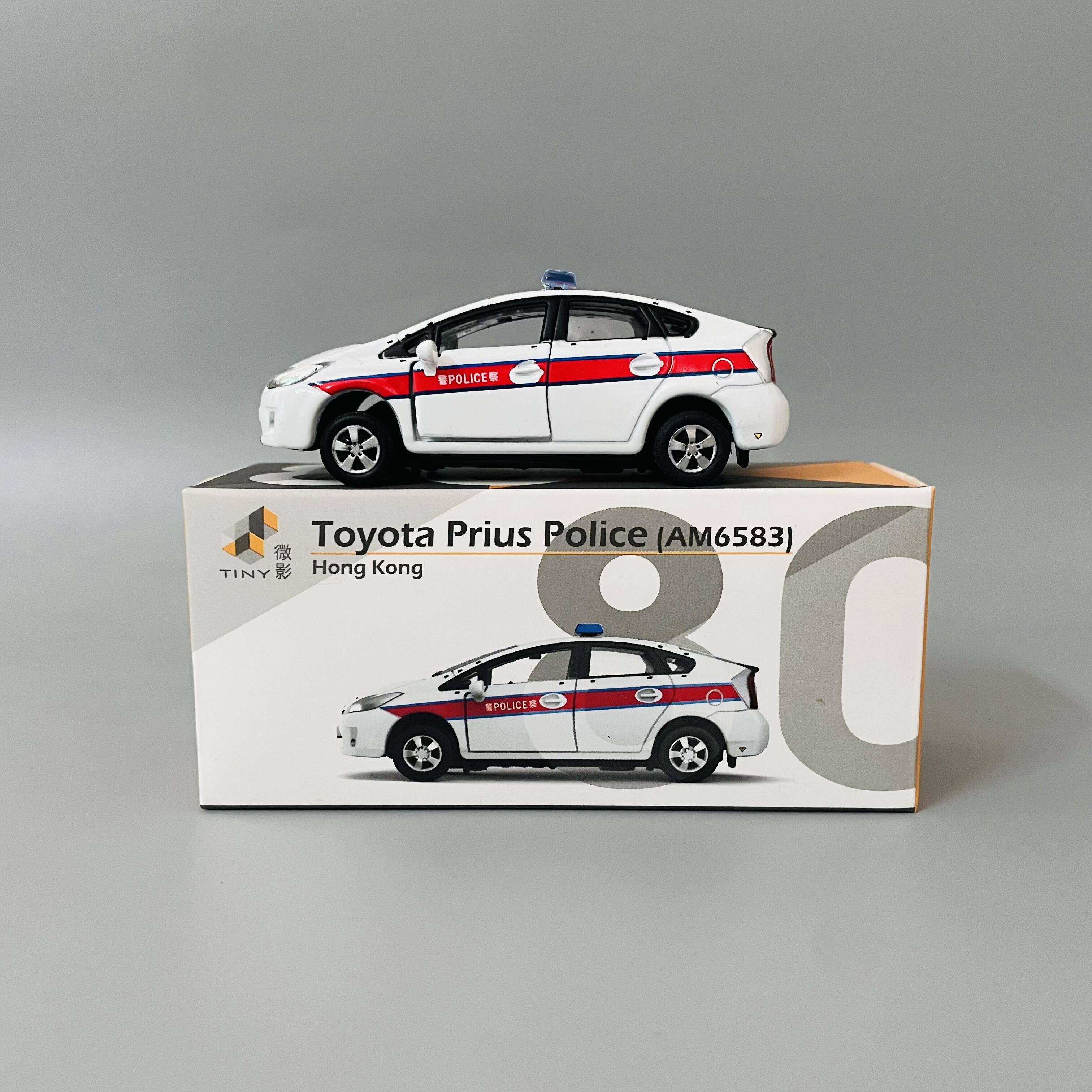 丰田普锐斯警车香港微影合金警车