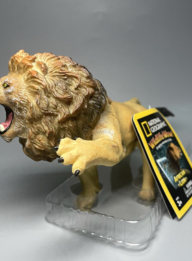 出口订单国地理环保软胶材质雄狮模型公仔软胶材质