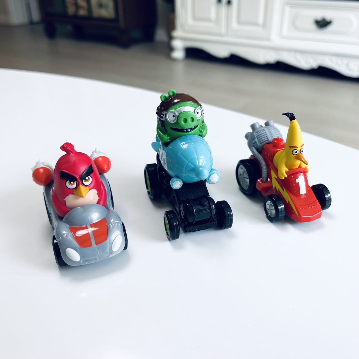愤怒小鸟回力车模精致盒装正版公仔玩具车