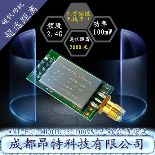ANT-E01-ML01DP5 PA+LNA 无线模块 收发模块  22dbm 2200M远距离