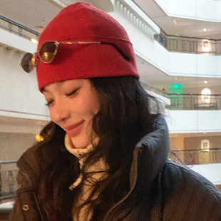 洋气新店REDMEMORY太顶了 凹造型封神 秒变小V脸实用百搭针织帽