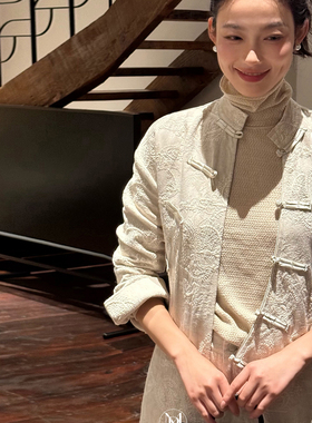 洋气新店REDMEMORY永远的东方韵味 凤仪万千 立体浮花刺绣衬衫
