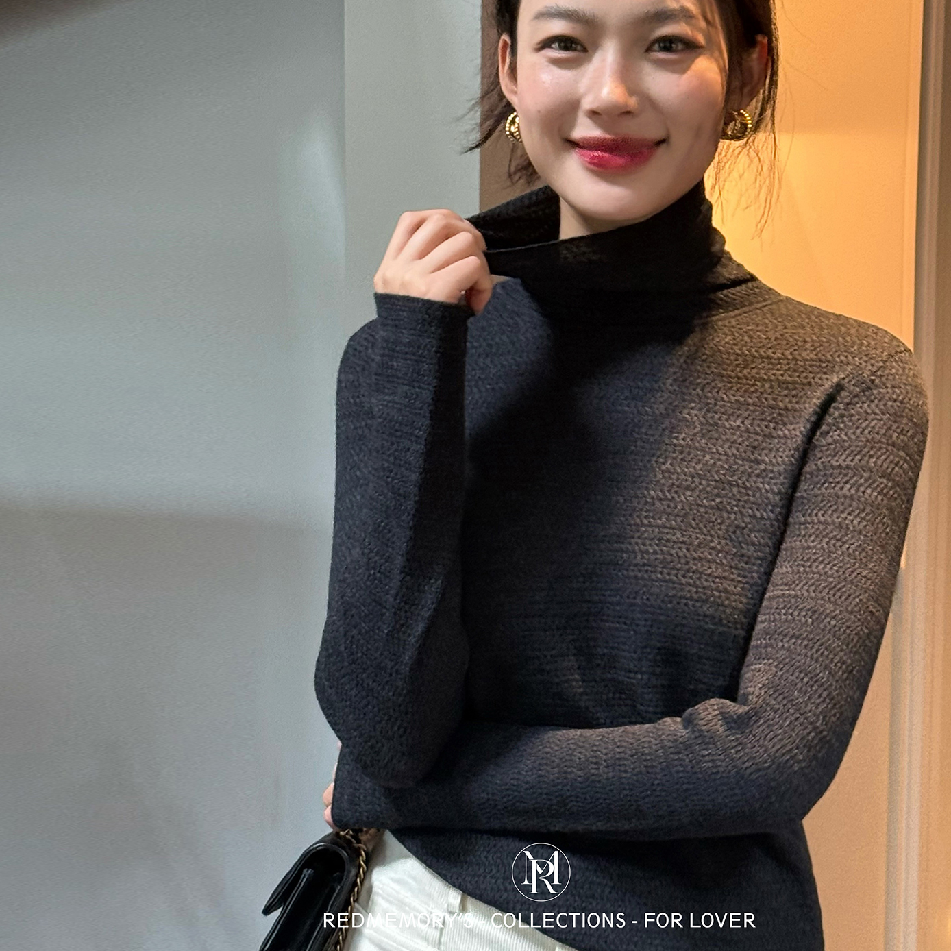 洋气新店REDMEMORY刚需 自在气场 baby肌触感 亲肤高领打底衫