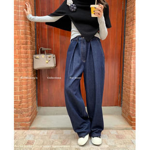 拉绒牛仔阔腿长裤 洋气新店REDMEMORY不落幕 刚需单品