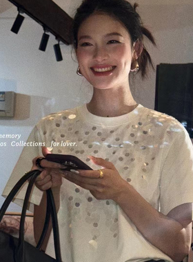 洋气新店REDMEMORY流光溢彩 四季惹眼内搭重工t恤