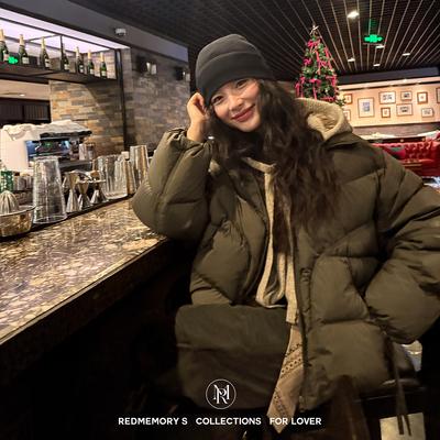 洋气新店REDMEMORY鲨疯了~封神质感 自带层次假两件鹅绒羽绒服