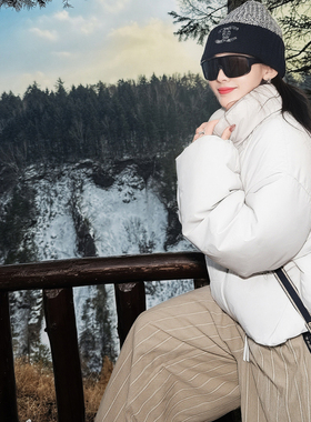 洋气新店REDMEMORY好温暖 乖到不行 泡芙小奶包立领花苞羽绒服