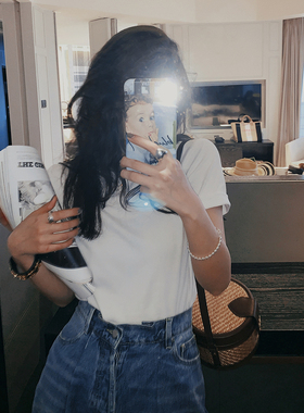 洋气新店REDMEMORY 韩国进口100%磨毛棉刚需tee 长袖/短袖