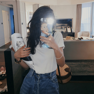 短袖 长袖 韩国进口100%磨毛棉刚需tee 洋气新店REDMEMORY