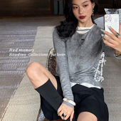 洋气新店REDMEMORY私藏版 随性派刚需显瘦 镂空喷染TEE