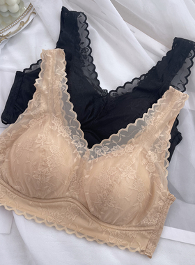 宽肩带半固定杯无钢圈文胸薄款聚拢亲肤舒适养护美背内衣古妃5511