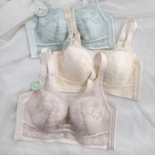 古妃1138超薄蕾丝内衣女大胸显小调整型收副乳防下垂无钢圈文胸罩