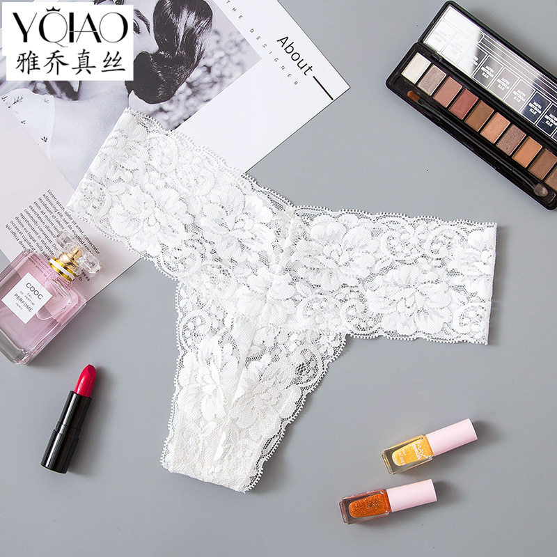 跨境厂家直销新款女士中腰桑蚕丝真丝蕾丝性感丁字裤内裤,女士内衣/男士内衣/家居服,女丁字裤,淘宝优惠券,粉丝福利购,淘宝优惠卷