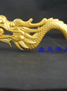 香炉寺庙树脂木雕龙头手炉手柄大小号寺庙