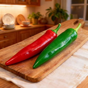 新款 仿真解压辣椒出口环保TPR网红捏捏乐红椒青椒早教模型玩具