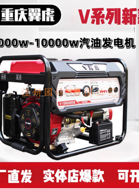 翼虎3600/6500汽油发电机小型家用便携户外220v单相 三相3/5/8kw