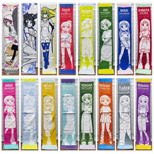 20x110cm外单动漫美少女纯棉街舞健身跑步搓澡运动巾吸汗毛巾