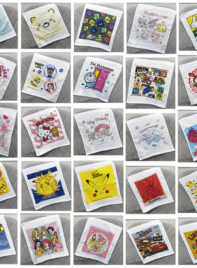 30x32cm日单卡通纯棉全棉大方巾抹布擦手洗碗擦桌子吸水毛巾