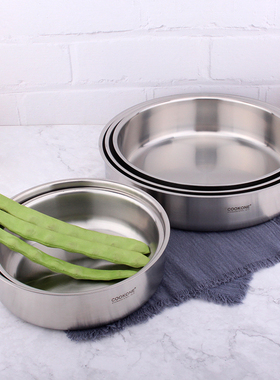 18-10不锈钢蒸菜盘大号圆盘水果餐盘烧烤盘子凉皮肠粉饺子盘碟子