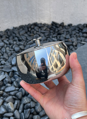 chockmen卓德铭18/10不锈钢调味罐四叶草点心罐方糖罐多用罐带盖