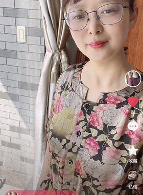 休闲连衣裙抽带收腰真丝香云纱