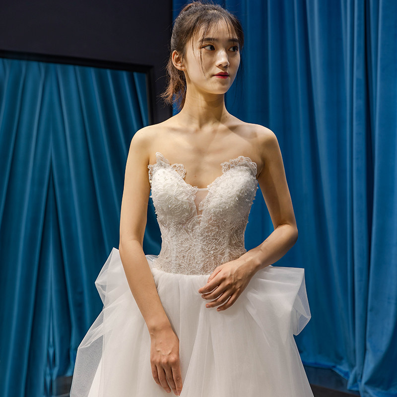 Reith America Trailing wedding dress 2019 new pattern bride Show thin grace princess Wedding dress Bra Type Self cultivation Pompous skirtin the Women's clothing/Boutique , Wedding/Cheongsam/Formal dress , Wedding  category - from Buy2taobao.com to provide professional Taobao agent buy service