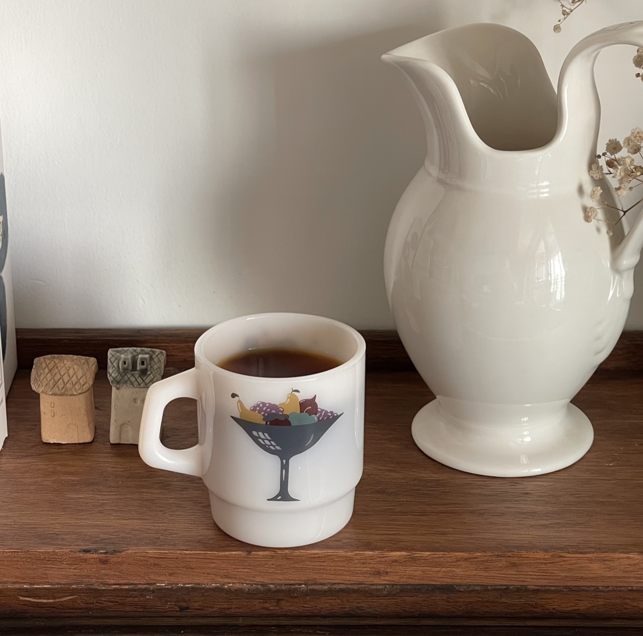 果子杯马克杯菌子食堂奶玻璃原创