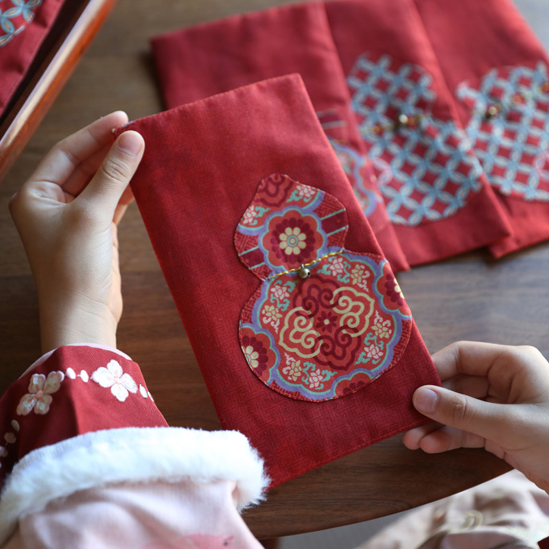 原创设计布艺红包春节过新年文创