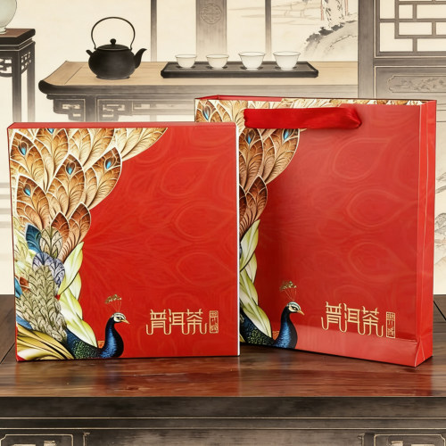 云南普洱茶七子饼357g饼包装盒通用福鼎白茶饼空礼品盒简易折叠盒