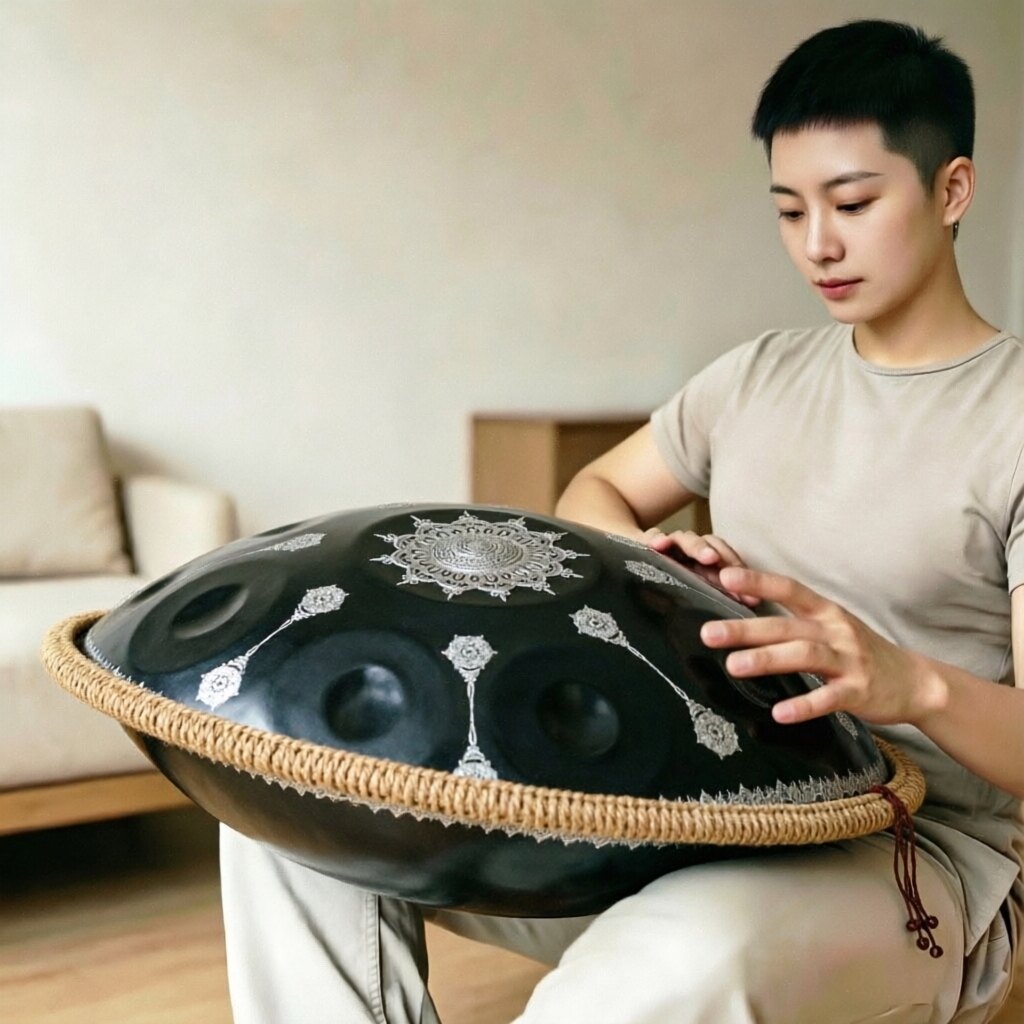440Hz专业级手碟静心打鼓432Hz疗愈音乐手碟鼓演奏D小调打击乐器