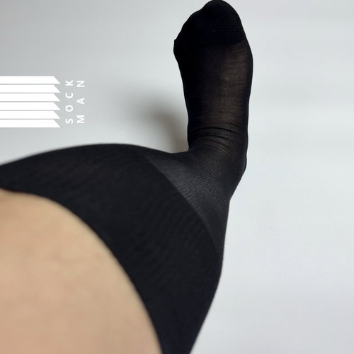 sockman索克男士高筒棉丝正装袜