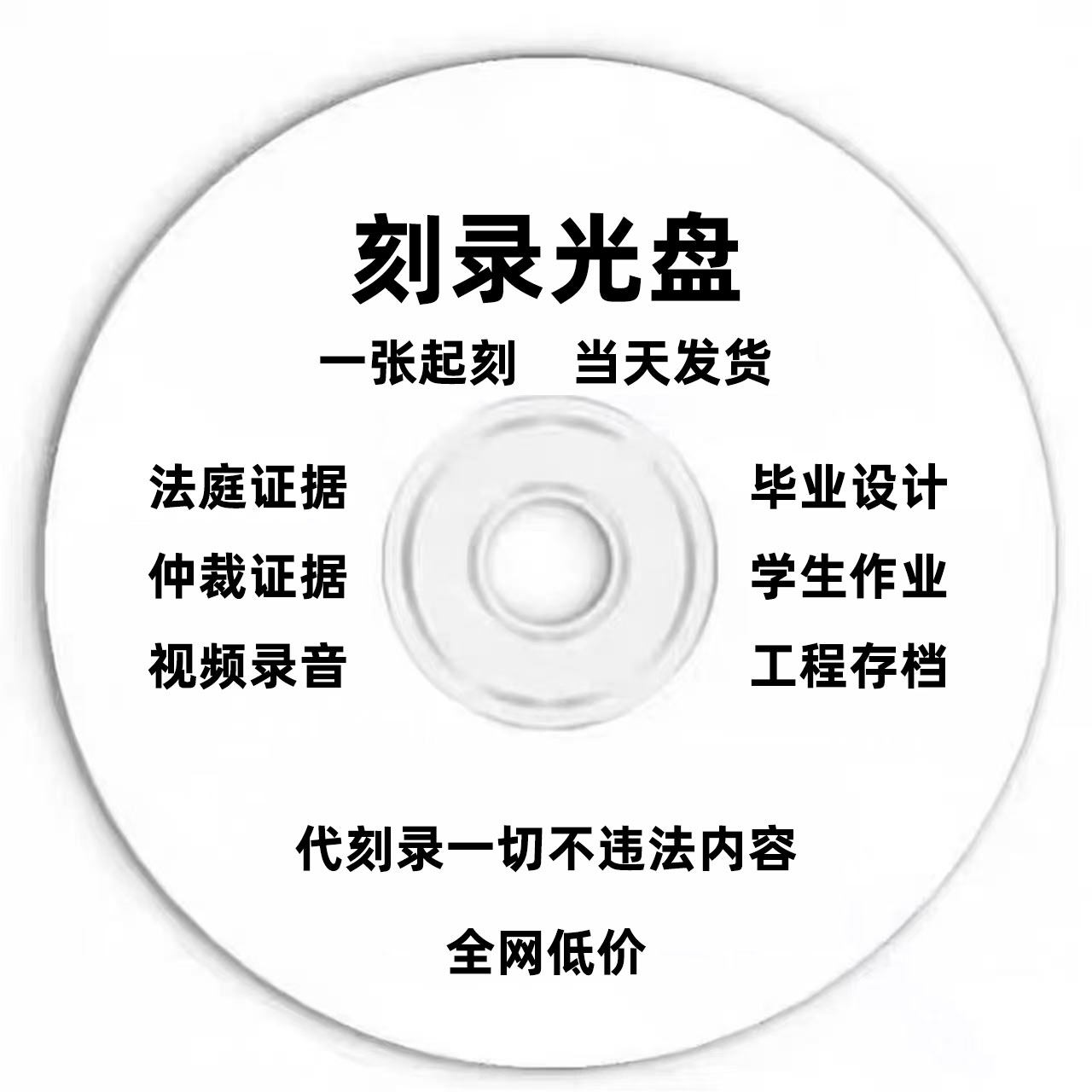 代刻录光盘光碟法院仲裁录音视频聊天记录监控毕业设计作业定制