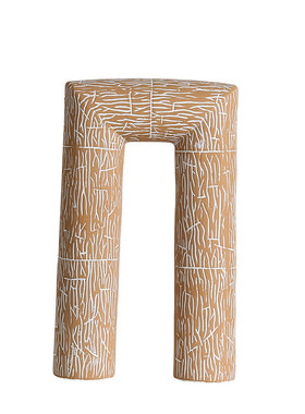 现代简约抽象不规则凹凸艺术涂鸦彩色粗陶罐子陶瓷摆件装饰工艺品