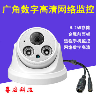音频网络数字800万监控摄像头5MP红外夜视半球雄迈VMS/XMEYE声音
