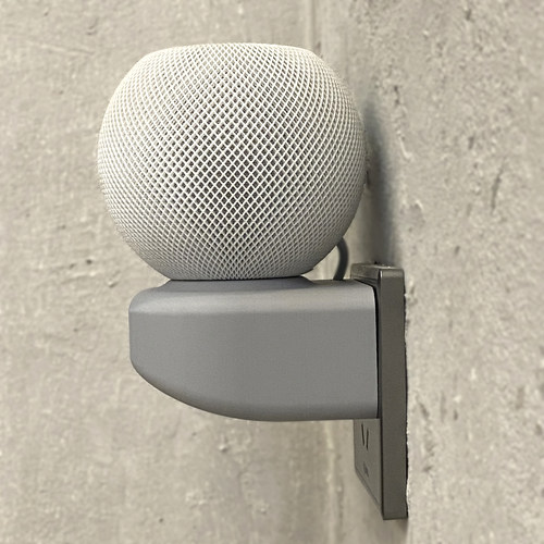 适用苹果音箱 HomePod mini电线收纳挂墙底座支架免钉牢固3D打印