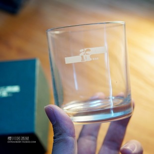 日本BAD威士忌酒杯简约冰球嗨棒杯玻璃杯水杯烈酒杯带盒