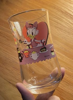 日本KIRIN麒麟 迪士尼米奇老鼠唐老鸭黛丝茶杯日式玻璃杯水杯