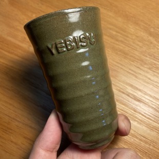 日本进口SAPPORO三宝乐札幌YEBISU印花惠比寿啤酒杯陶瓷杯