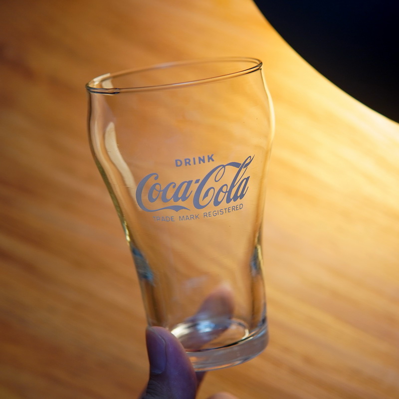 日本Coca Cola可口可乐汽水玻璃杯冷饮杯饮料杯喝水杯可乐杯茶杯
