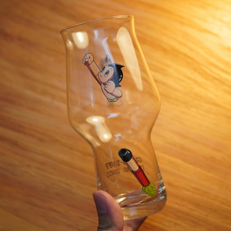 阿童木RASTAL大师杯玻璃杯 卡通动漫创意水杯闻香杯啤酒杯470ml
